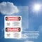 Signmission Pesticide Storage Hazardous Bilingual Danger Sign, Plastic, 7in W x 10in L, 2PK OS-2PACK-DS-P-710-VS-1526 - alternate 4